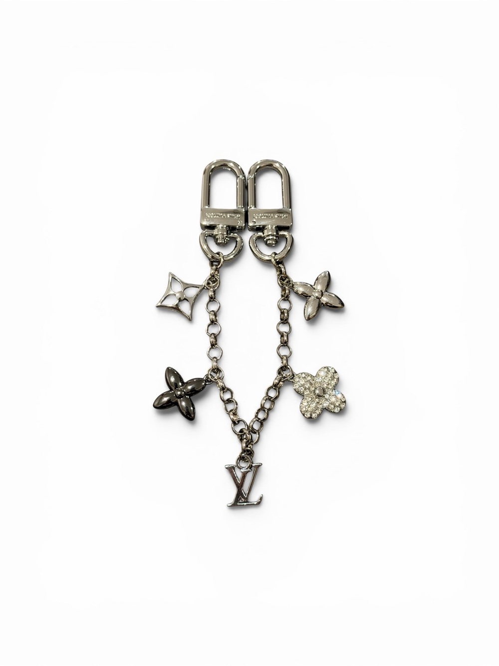 Silver-Tone Monogram Purse Charm - Picture 3 of 5